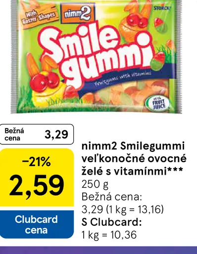 nimm2 Smilegummi ovocné želé s vitamínmi