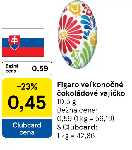 Figaro veľkonočné čokoládové vajíčko