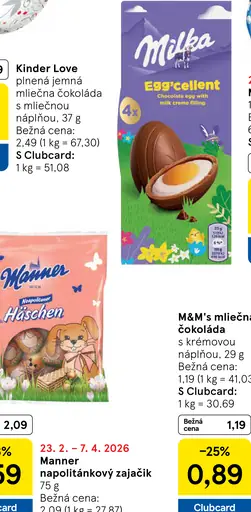 Kinder Love plnená jemná mliečna čokoláda s mliečnou náplňou