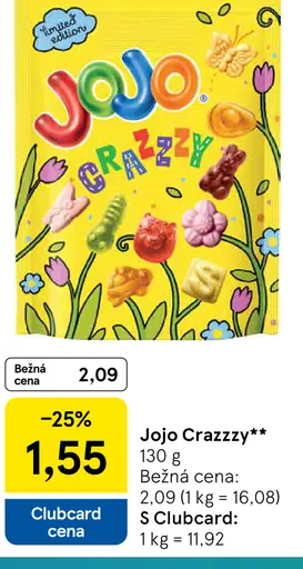 Jojo Crazzyy želatínové cukríky