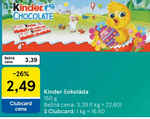 Kinder čokoláda
