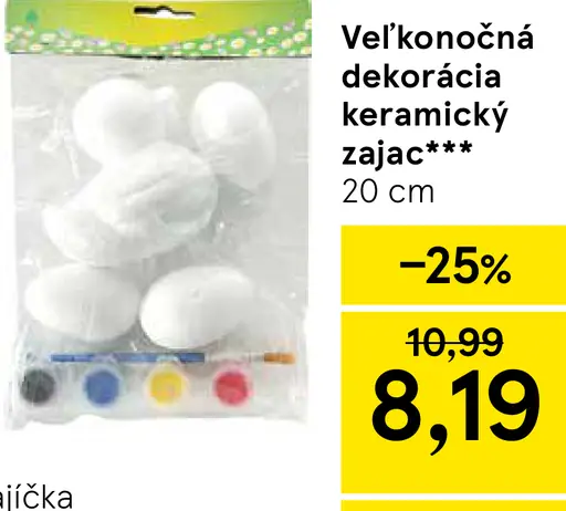 Veľkonočná dekoračná keramický zajac