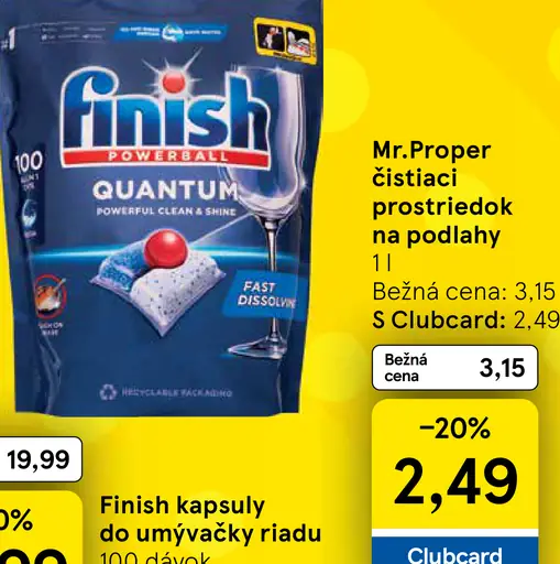 Finish Quantum kapsuly do umývačky riadu