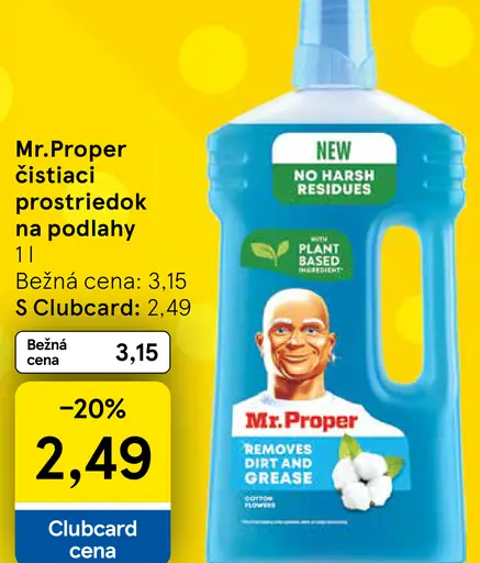 Mr. Proper čistiaci prostriedok na podlahy
