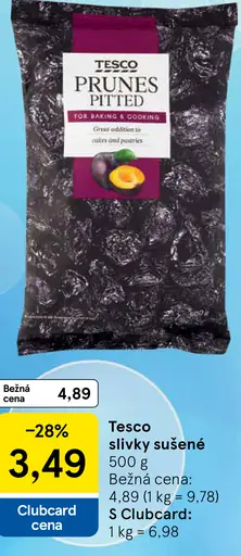 Tesco slivky sušené