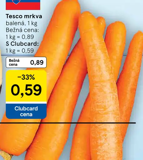 Tesco mrkva balená