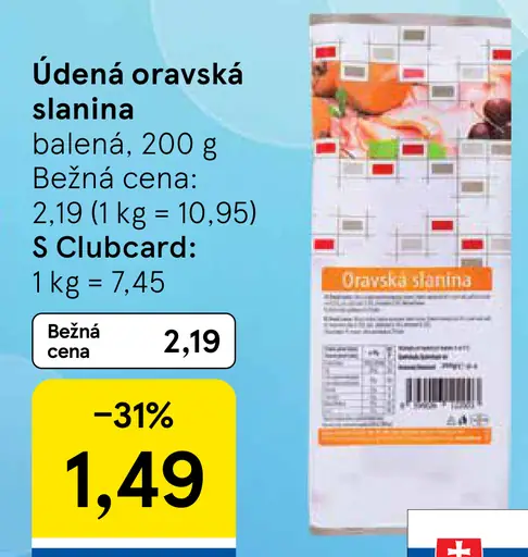Údená oravská slanina