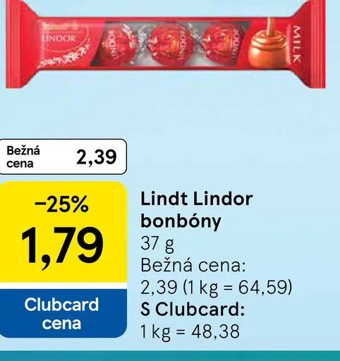 Lindt Lindor bonbóny