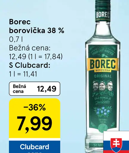 Borec borovička 38 %