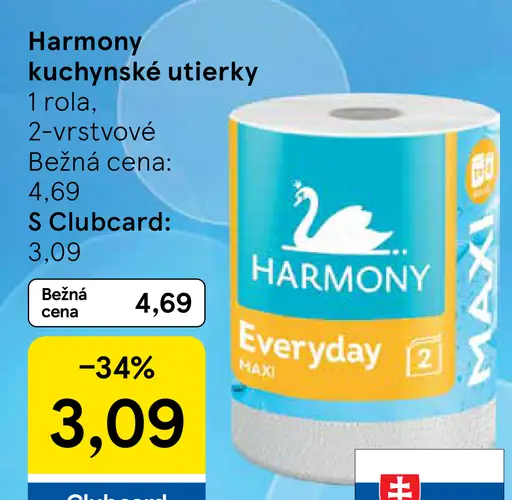 Harmony Everyday 2-vrstvové kuchynské utierky