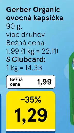 Gerber Organic ovocná kapsička pre deti