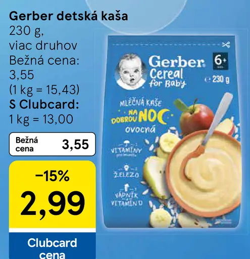 Gerber detská kaša