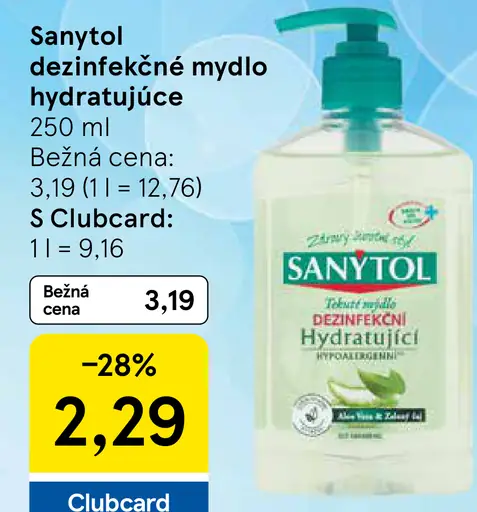 Sanytol dezinfekčné mydlo hydratujúce