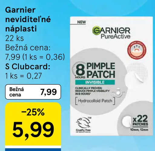 Garnier neviditeľné náplasti na akné