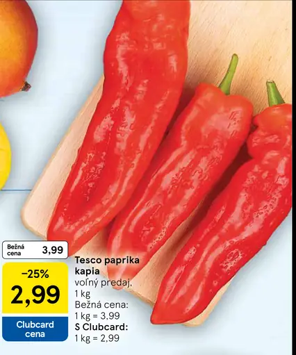 Tesco paprika kápia