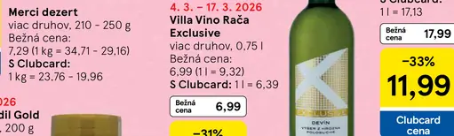 Villa Vino Rača Exclusive víno