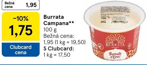 Burrata Campana syr
