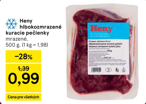 Heny hlboko mrazené kuracie pečienky