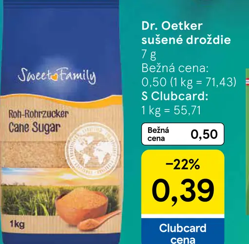 Sweet Family Trstinový cukor nerafinovaný