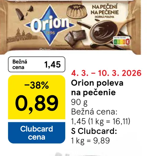 Orion poleva na pečenie