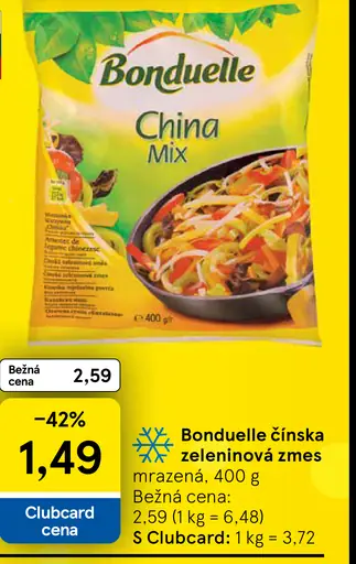 Bonduelle Čínska zeleninová zmes mrazená