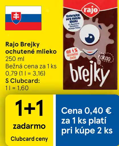 Rajo Brejky ochutené mlieko