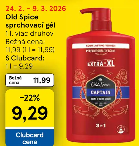 Old Spice sprchovací gél 3 v 1