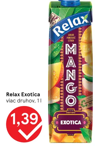 Relax Exotica viac druhov nápoj