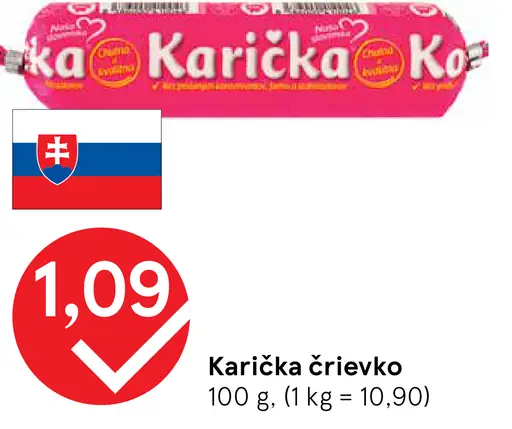 Karička črievko Tavený syr