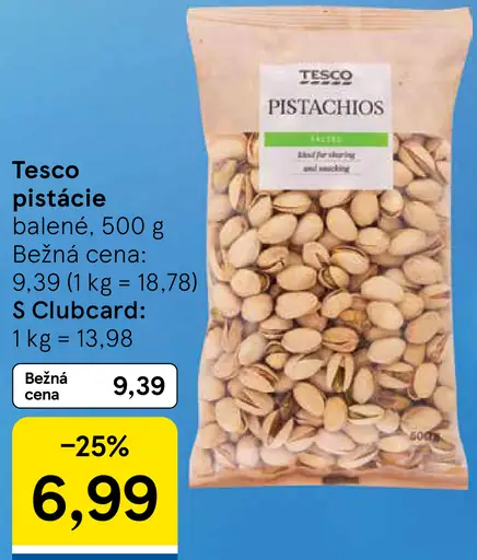 Tesco pistácie