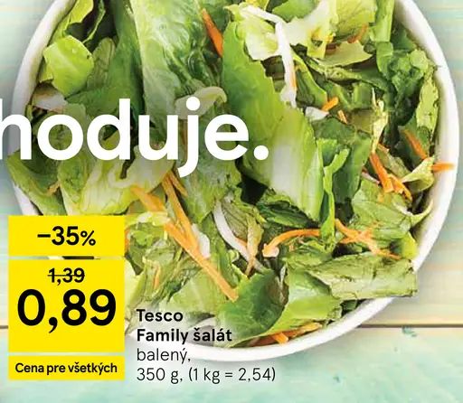 Tesco Family šalát