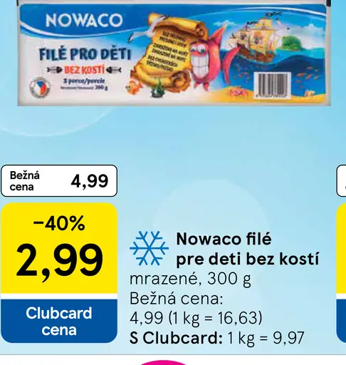 Nowaco filé pre deti bez kostí mrazené