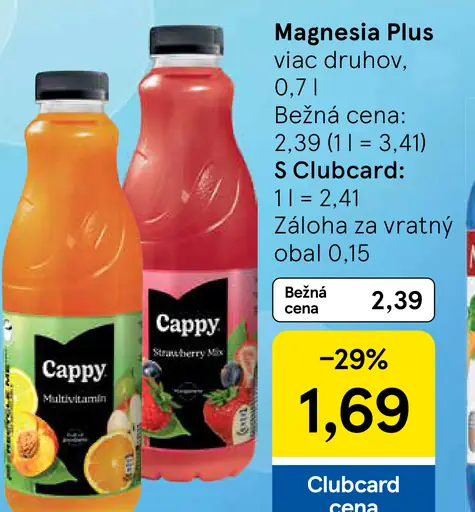 Magnesia Plus minerálna voda viac druhov