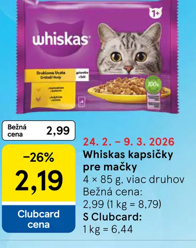 Whiskas Kapsičky pre mačky