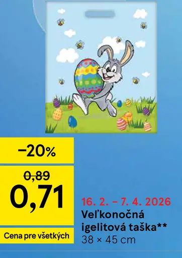 Veľkonočná igelitová taška