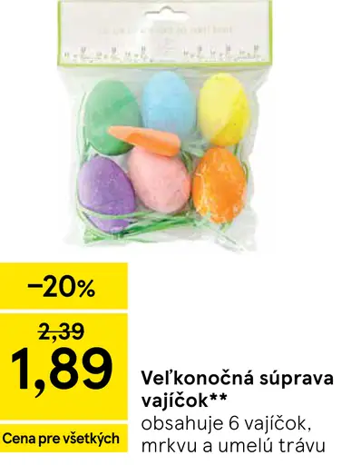 Veľkonočná súprava vajíčok