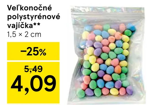 Veľkonočné polystyrénové vajíčka