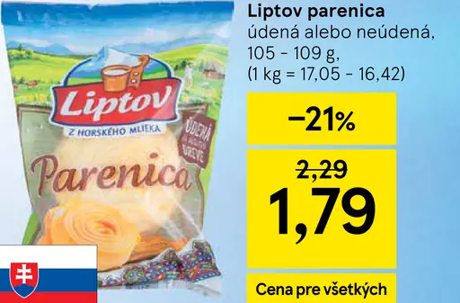 Liptov Parenica neúdená syr