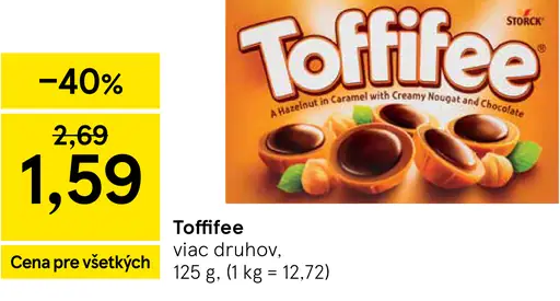 Toffifee pralinky