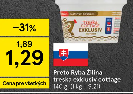 Preto Ryba Žilina treska exkluziv cottage