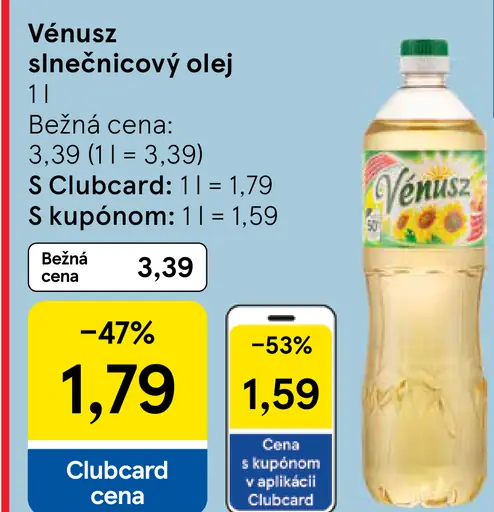 Vénusz Slnečnicový olej