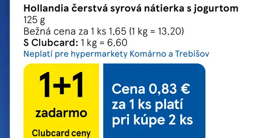 Hollandia čerstvá syrová nátierka s jogurtom