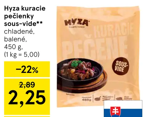 Hyza kuracie pečienky sous-vide chladené balené