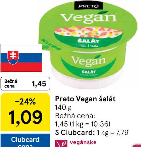 Preto šalát lahôdkový vegan