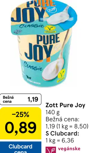 Zott Pure Joy jogurt Classic