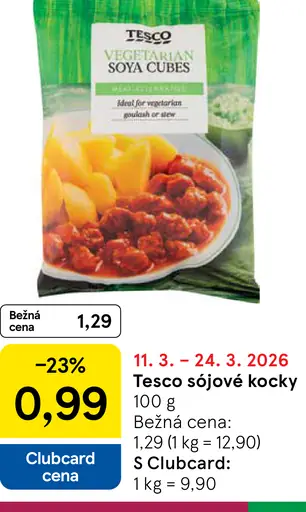 Tesco sójové kocky