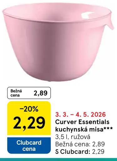 Curver Essentials kuchynská misa ružová
