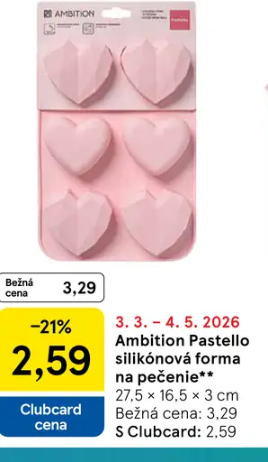 Ambition Pastello silikónová forma na pečenie