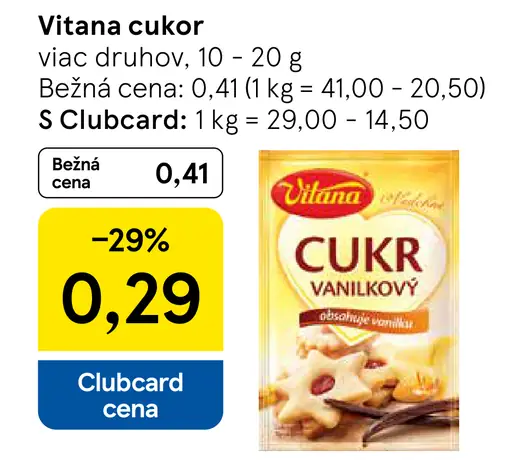 Vitana cukor viac druhov