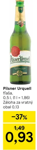 Pilsner Urquell fľaša